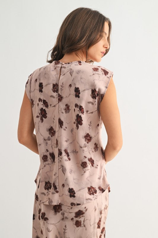 Watercolor Rose Blouse