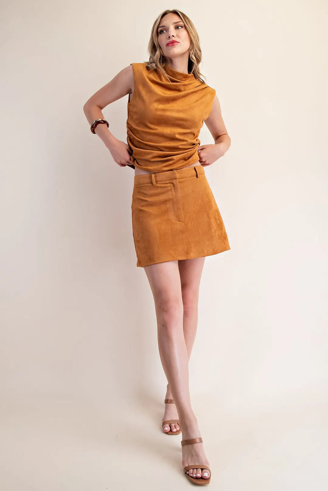 Golden Hour Suede Mini