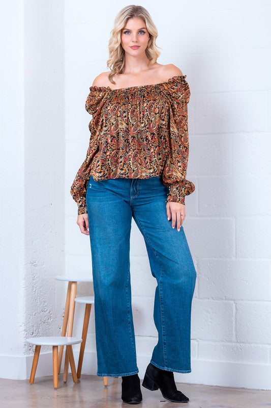 Rust & Romance Blouse