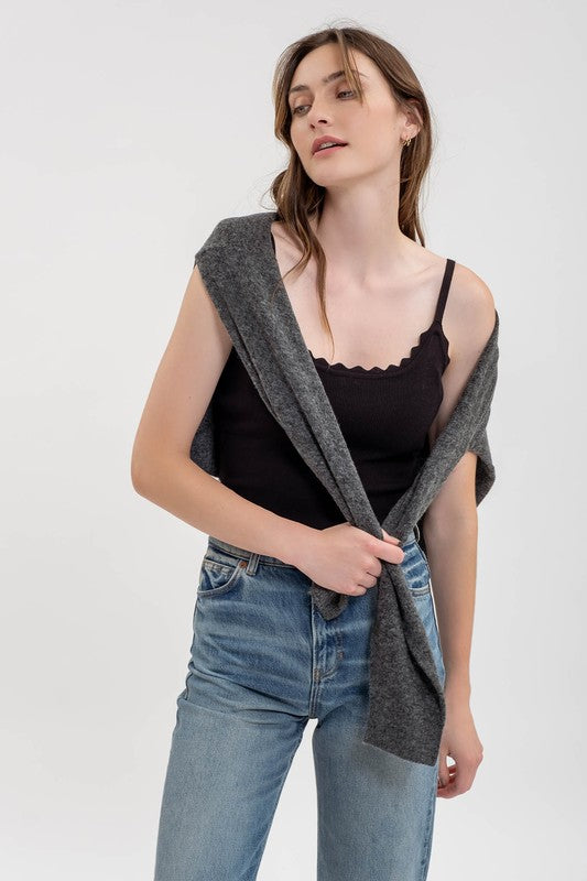 Scallolp Sweater Cami
