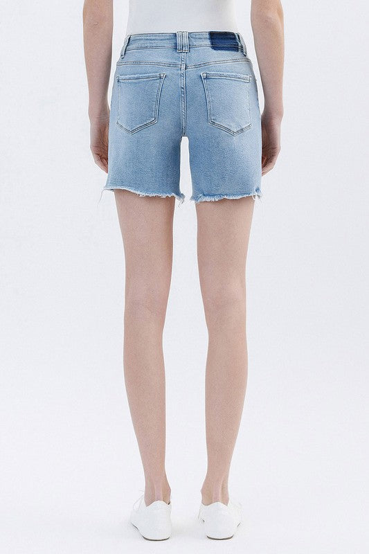 HR Frayed Midi Shorts
