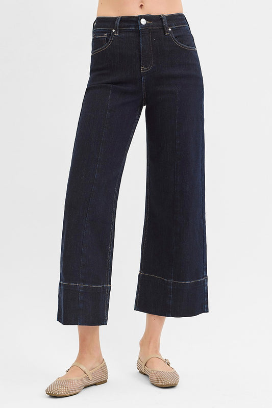 TC HR Wide leg Cropped Detail Seam