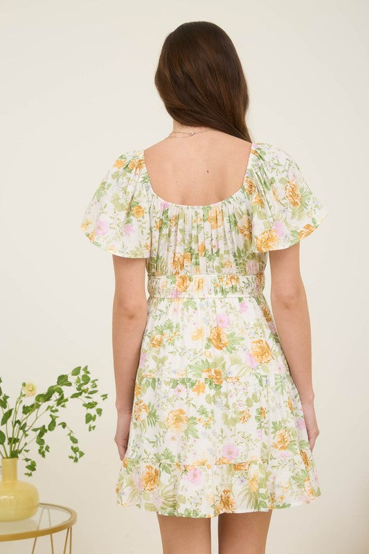 Floral Tiered Dress