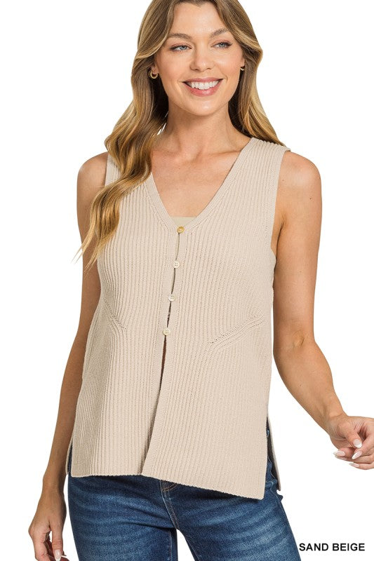Mira Button Vest