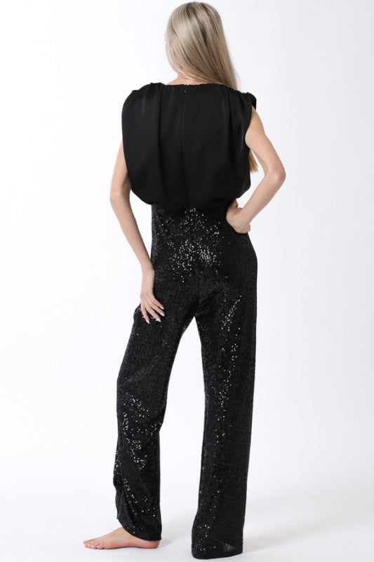 Midnight Sequin Jumpsuit