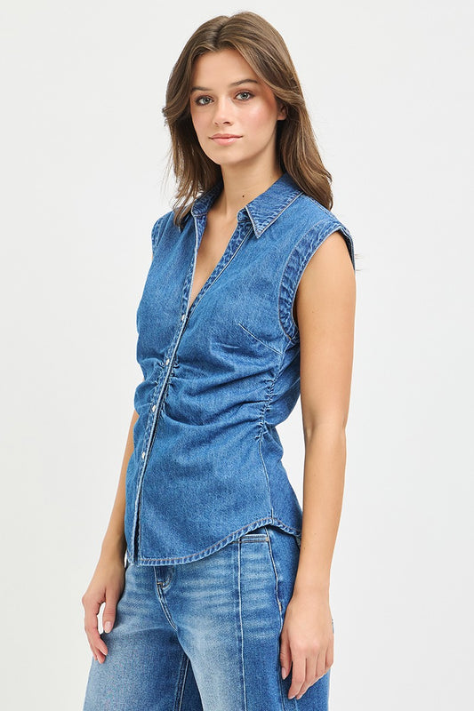 Willow Denim Top