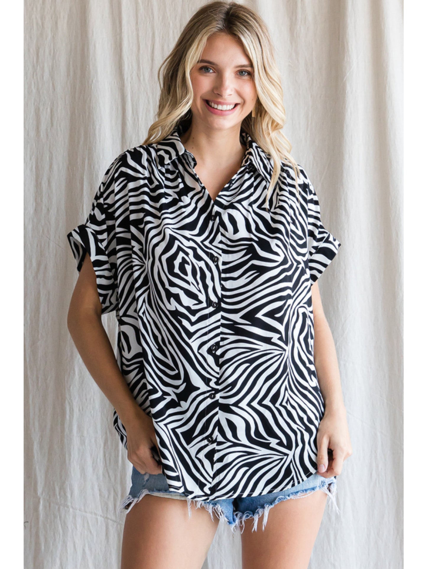 Zebra Queen Blouse