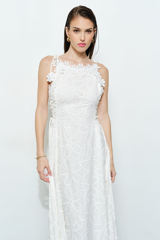 White Petal Escape Dress