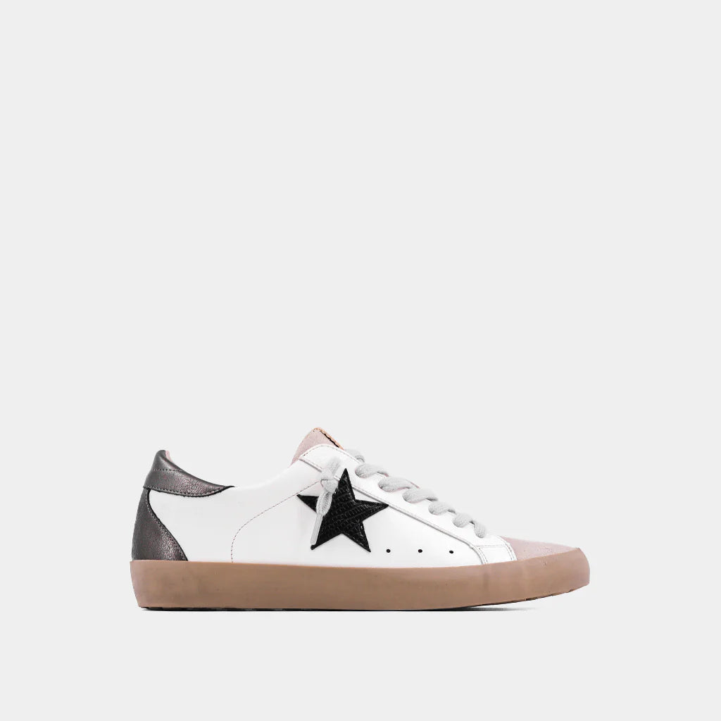 Paula Black Lizard Star Sneaker