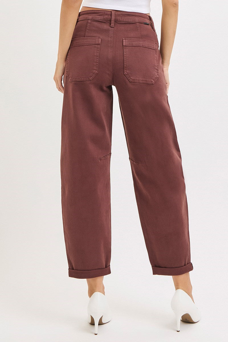Choco HR Cuffed Barrel Jean