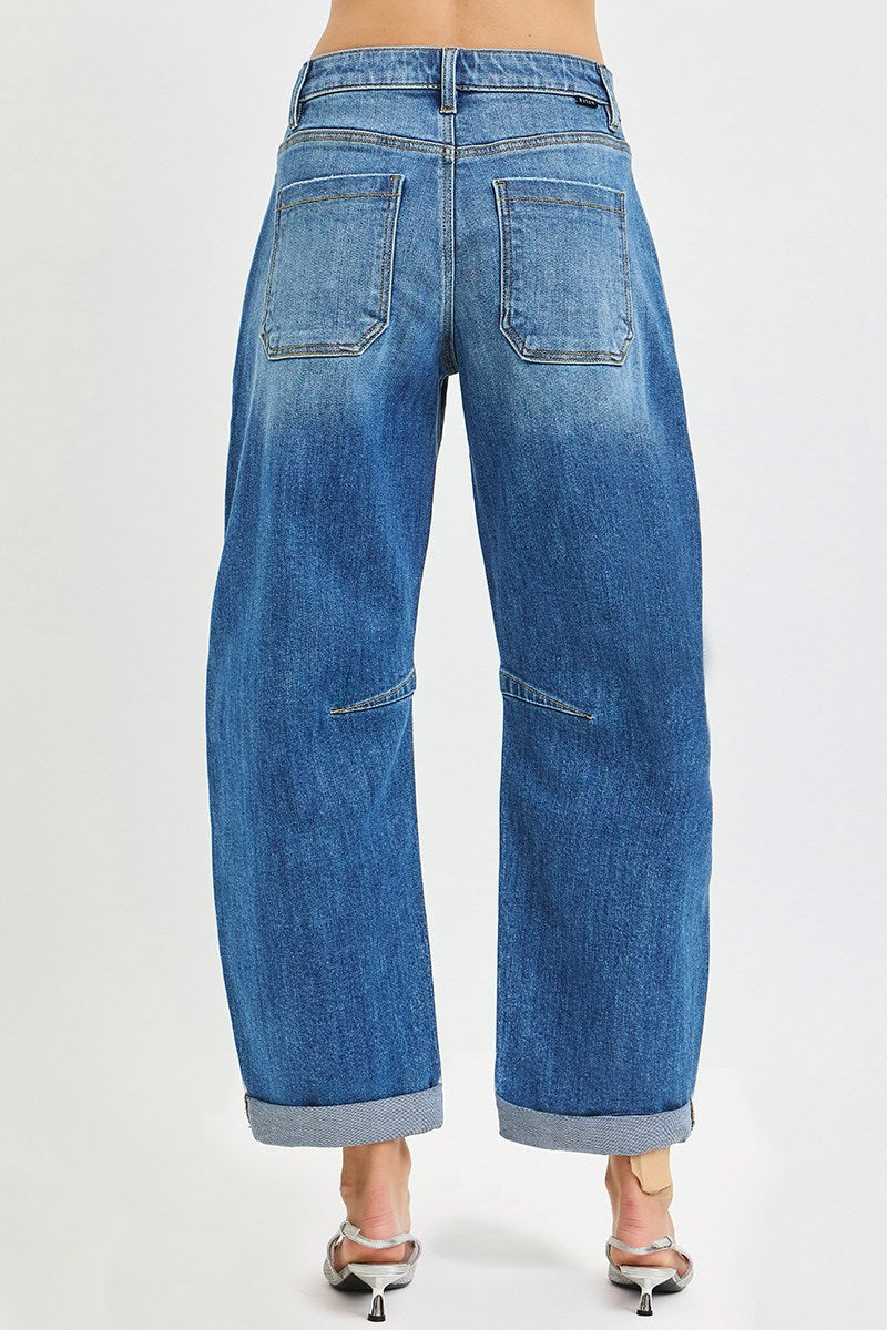 HR Cropped Barrel Jean