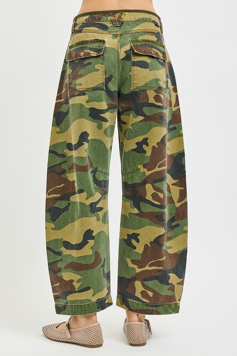 Rigid HR Camo Barrel Jean