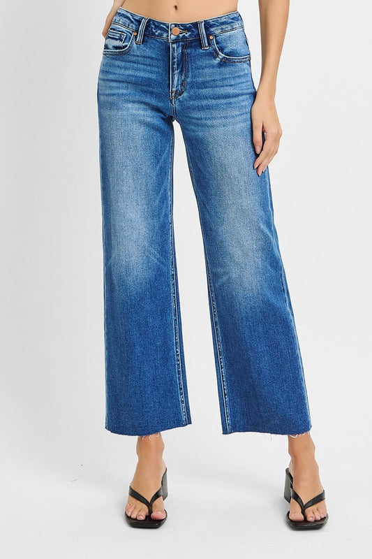 Salina MR Crop Straight Clean Cut Hem