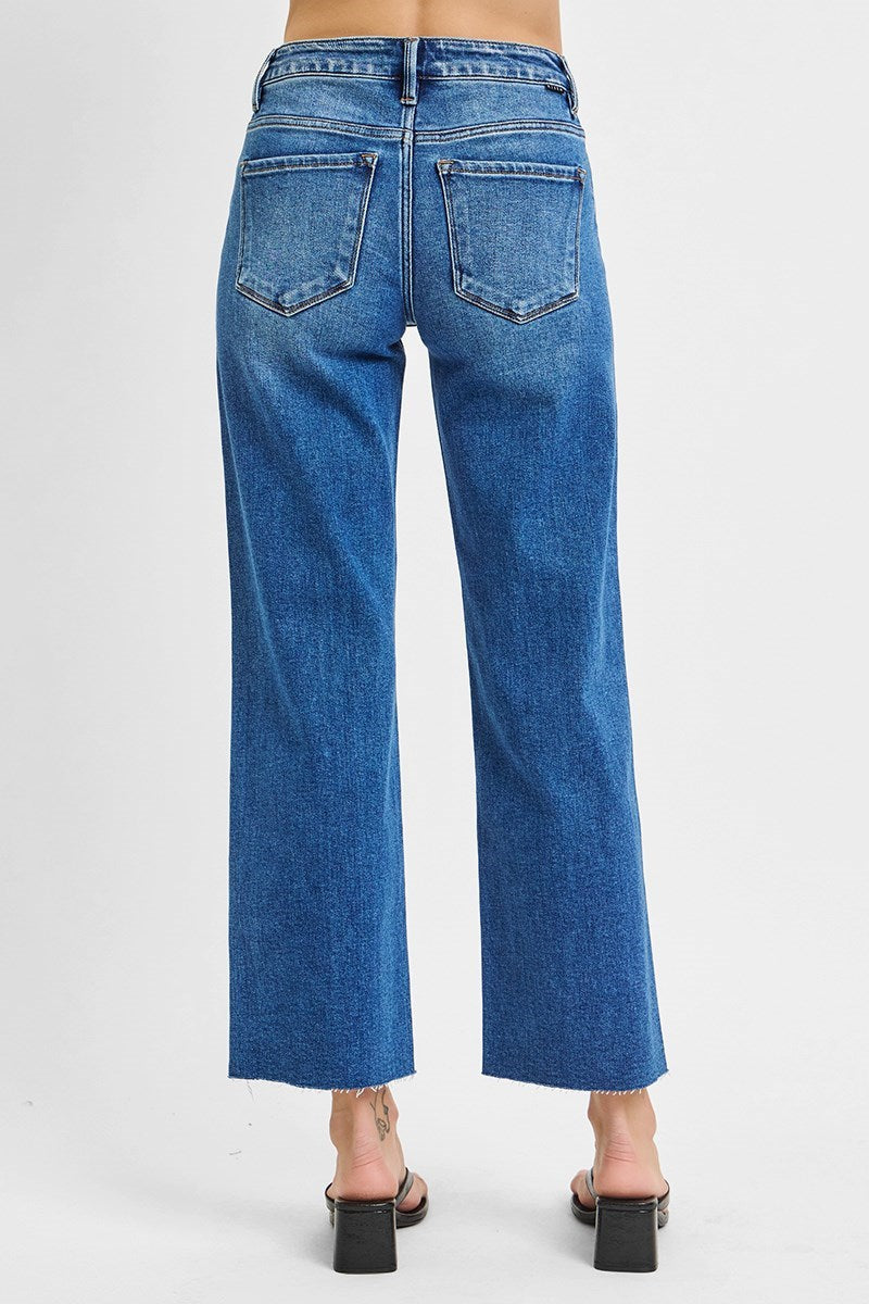 Salina MR Crop Straight Clean Cut Hem