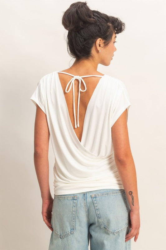 Cowl Back Tee
