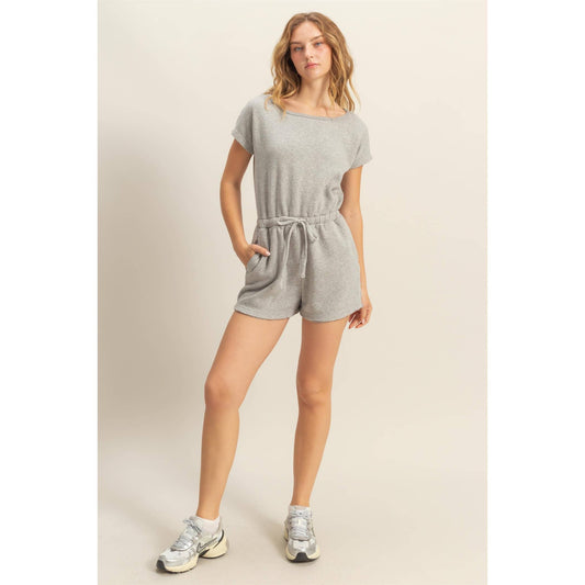 Chill Drawstring Waist Romper
