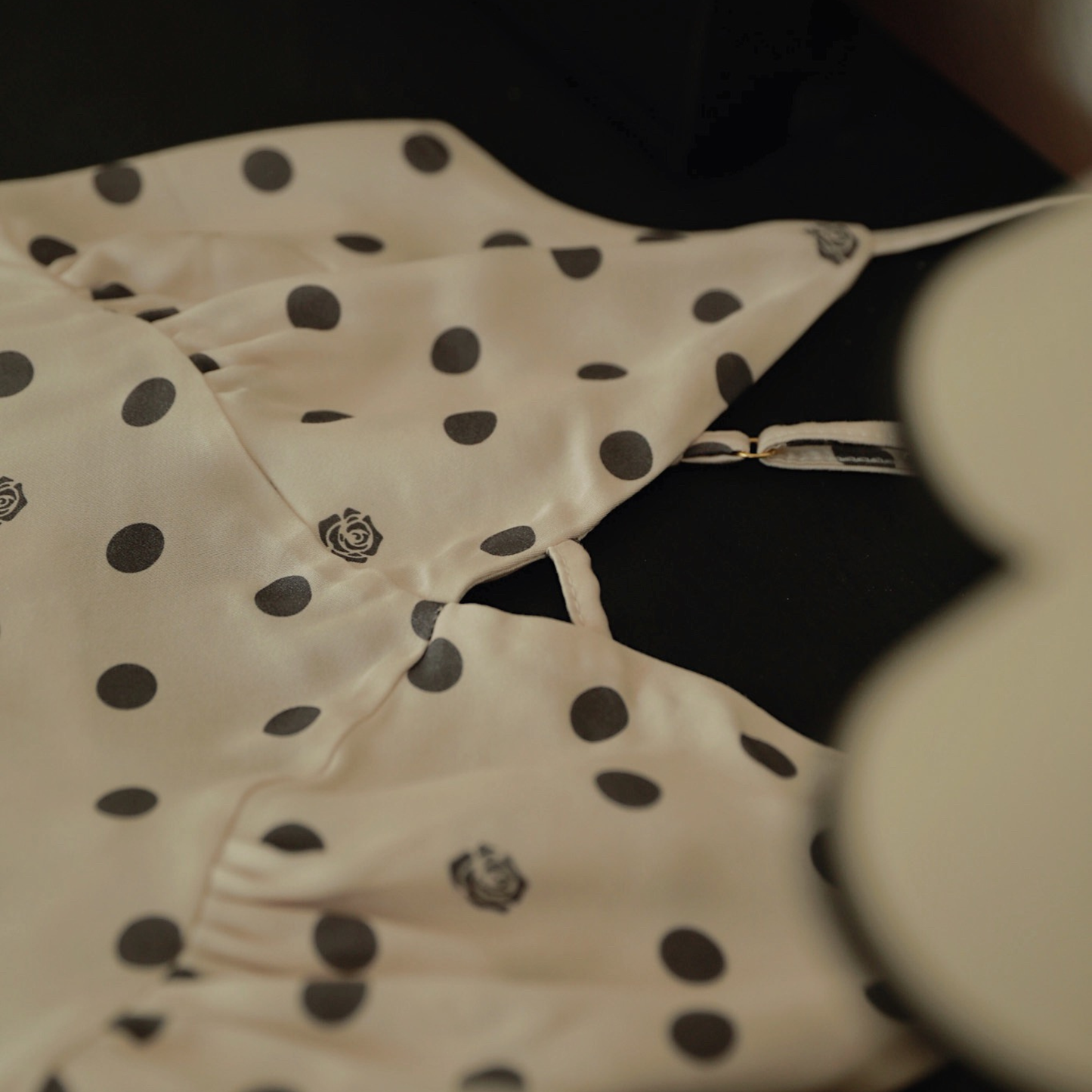 Polka Dot Viscose Slip Nightdress
