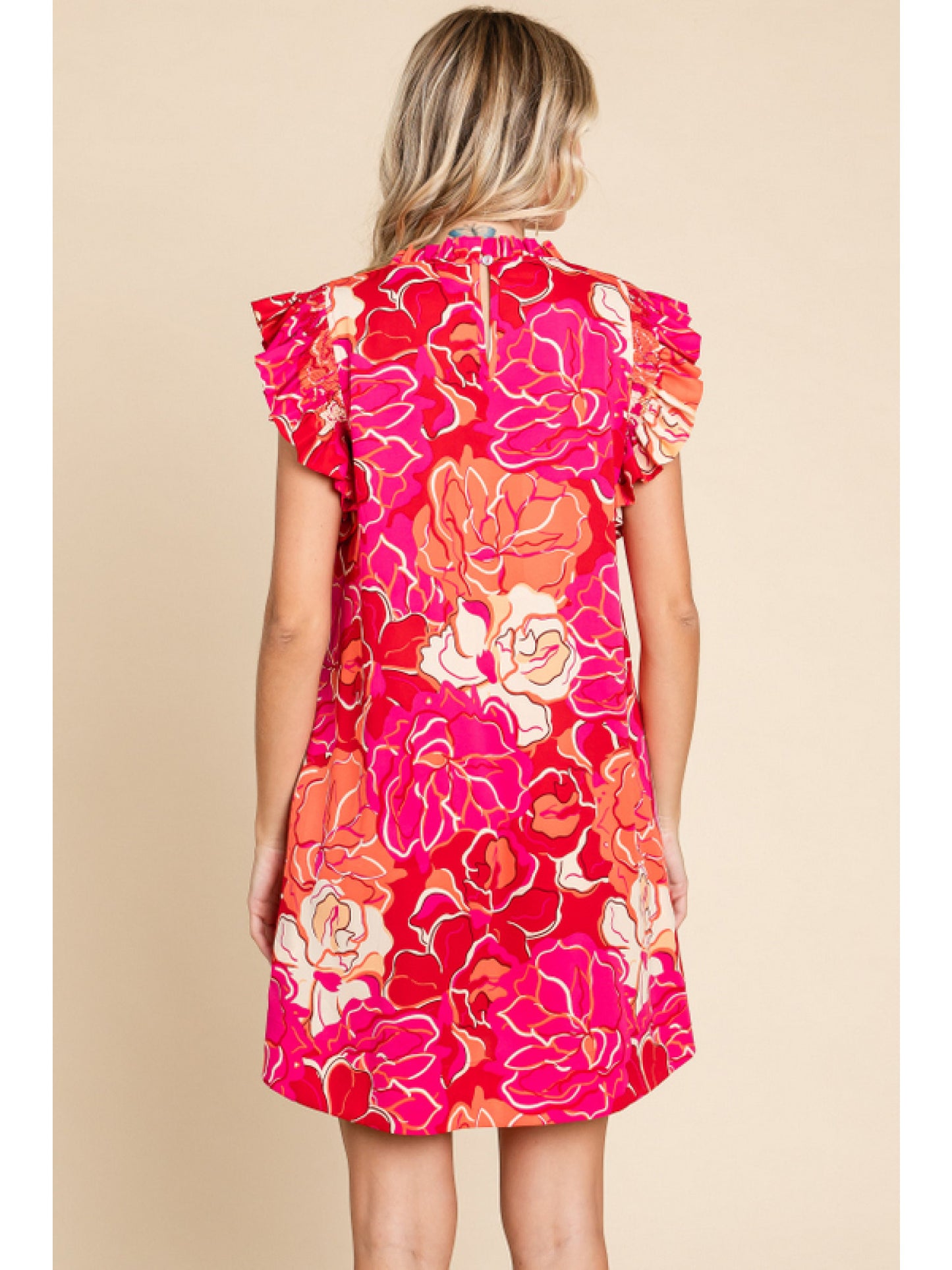 Magenta Blossoms Dress