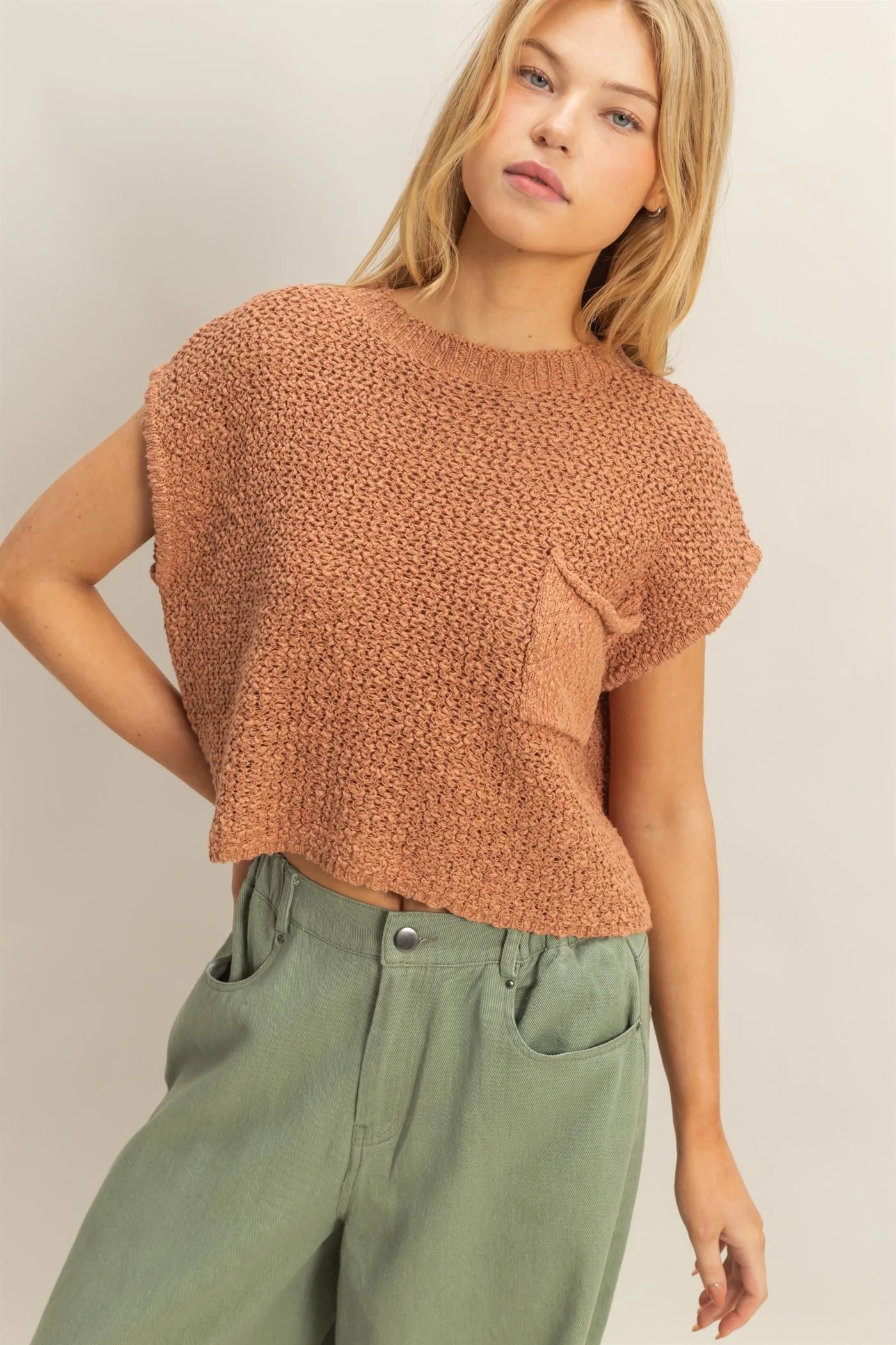 Cropped Weekend Sweater