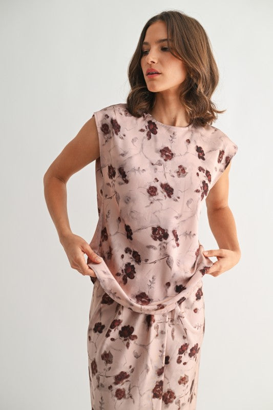 Watercolor Rose Blouse
