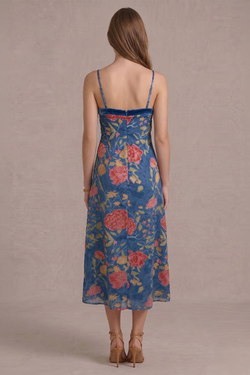 Petals and Poise Midi Dress