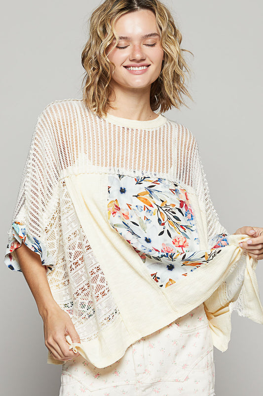 Patchwork Floral Top