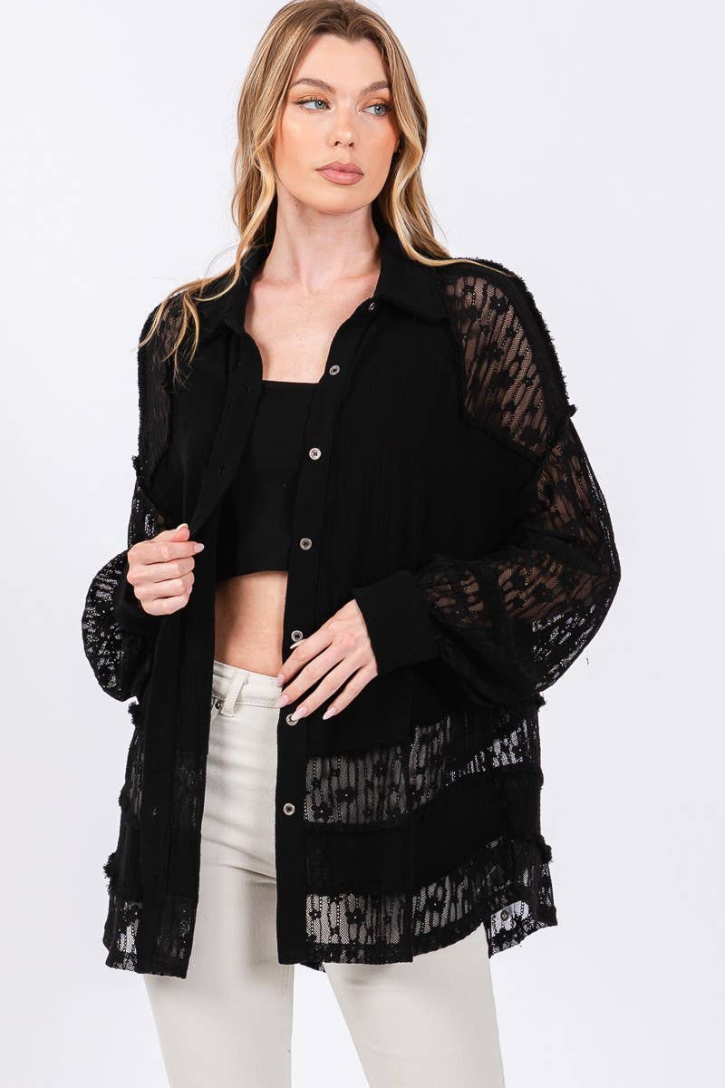 Cotton & Lace Blouse