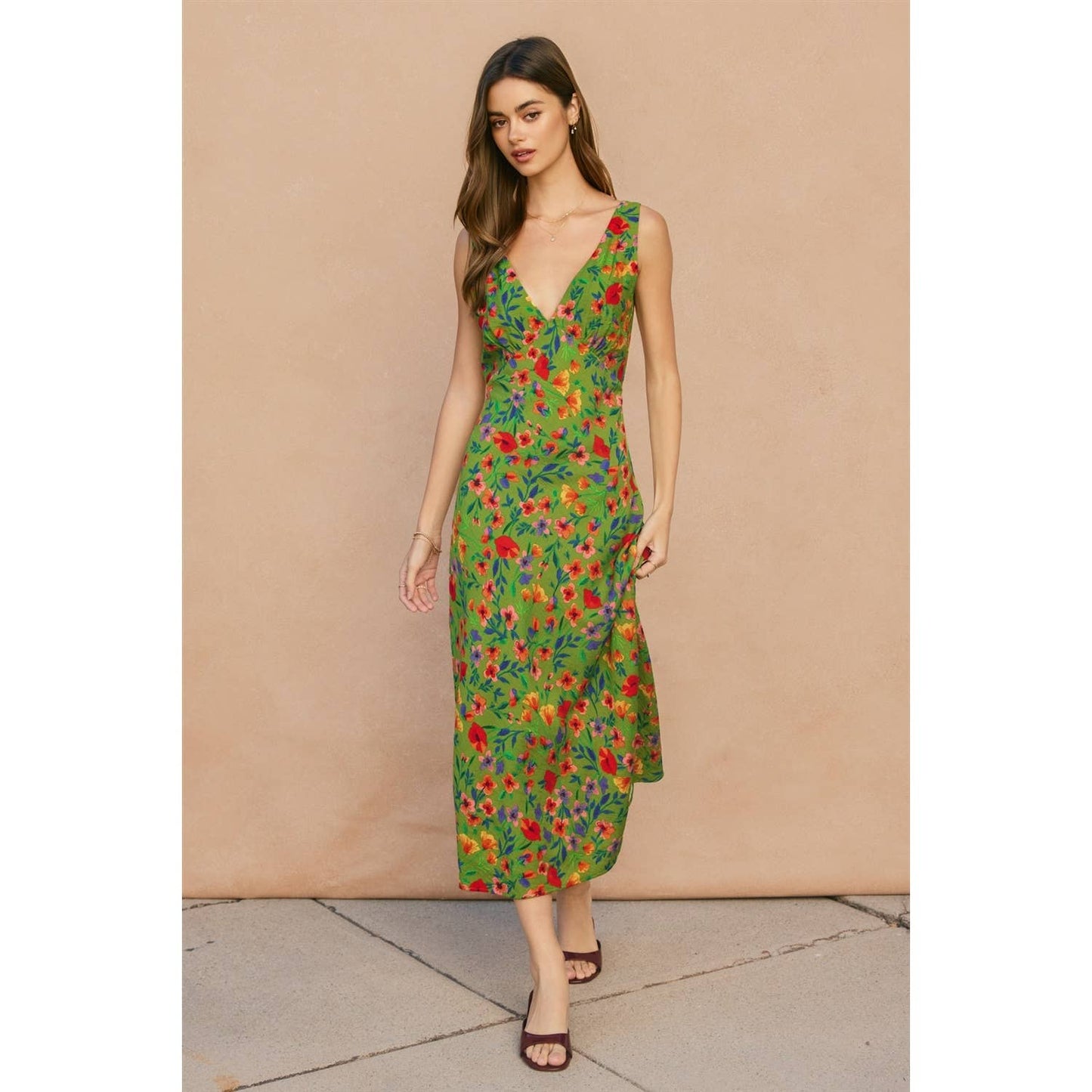 Floral Rush Midi Dress
