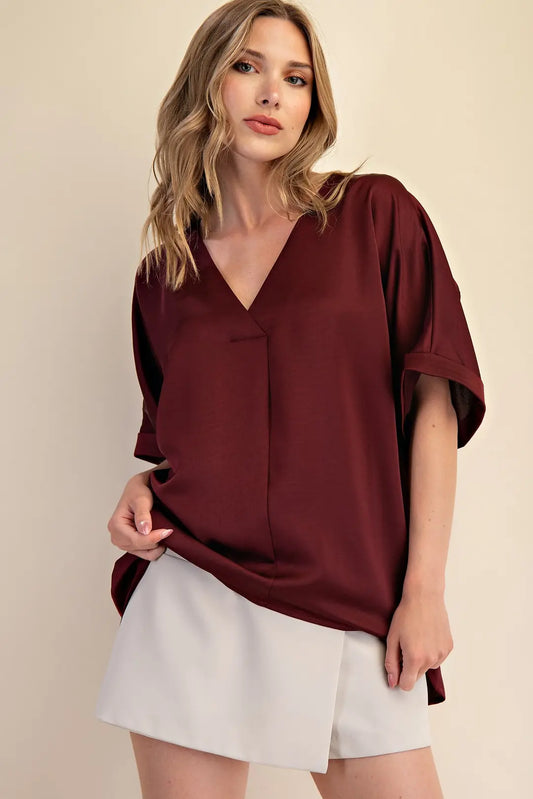 Garnet Sheen Blouse