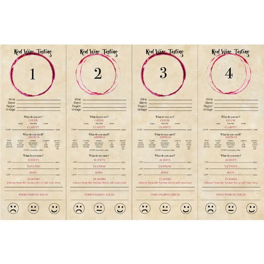 Wine Tasting Placemats