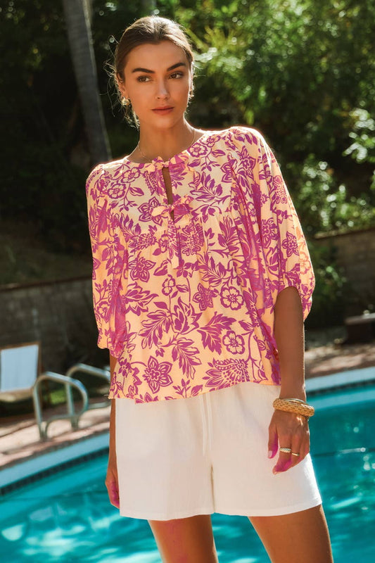 Orchid Wave Blouse
