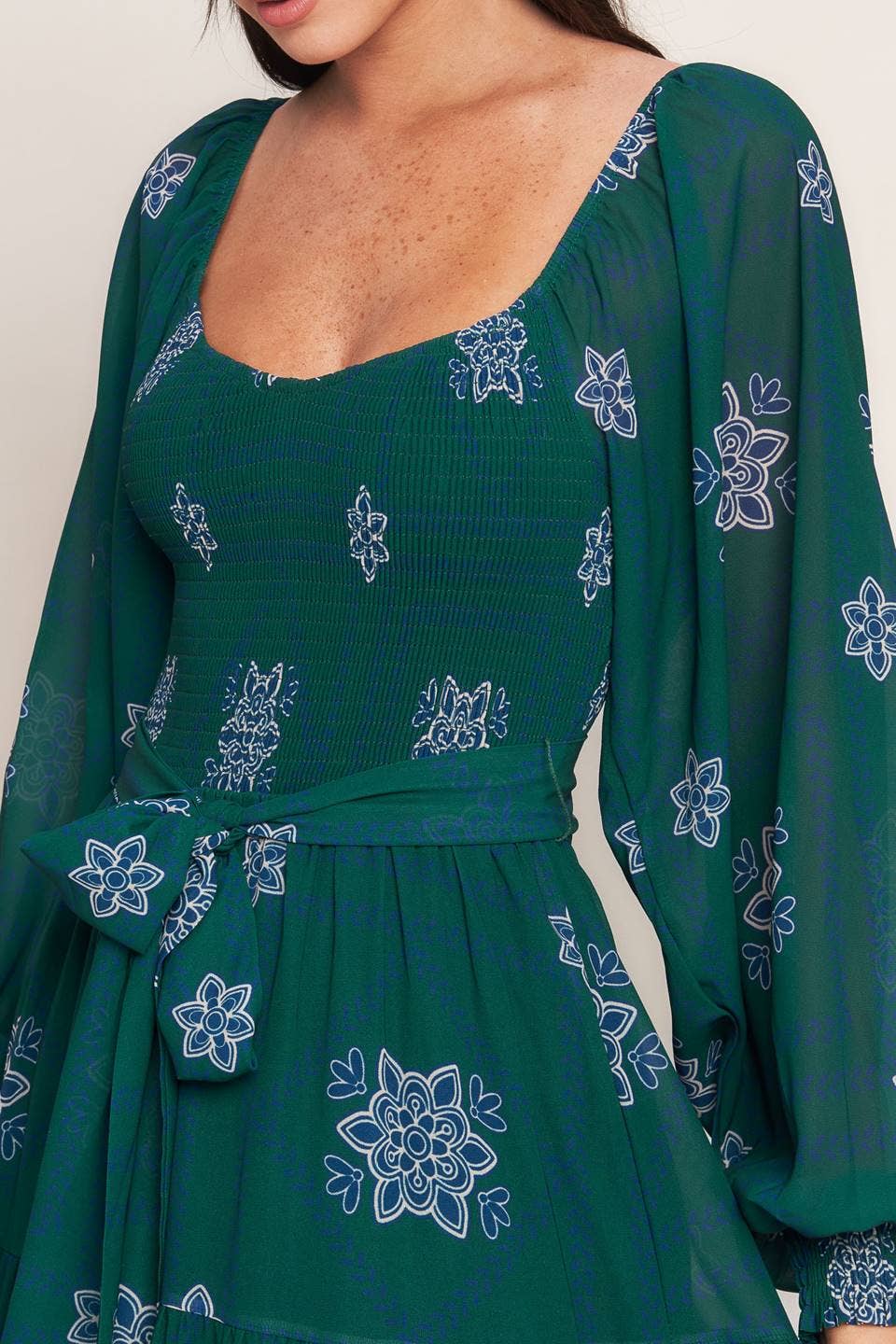 Emerald Grace Maxi Dress