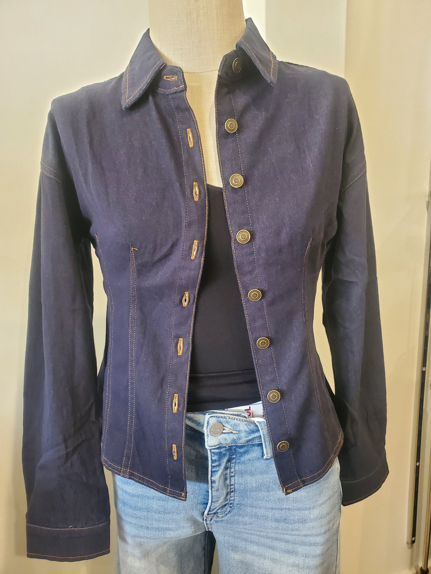 Princess Seam Denim Shirt