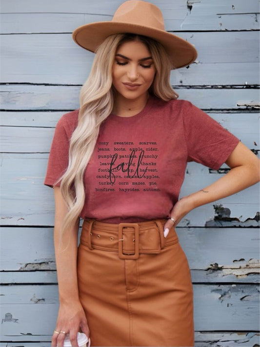 Everything I Love About Fall Tee