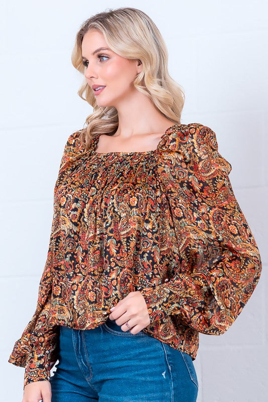 Rust & Romance Blouse