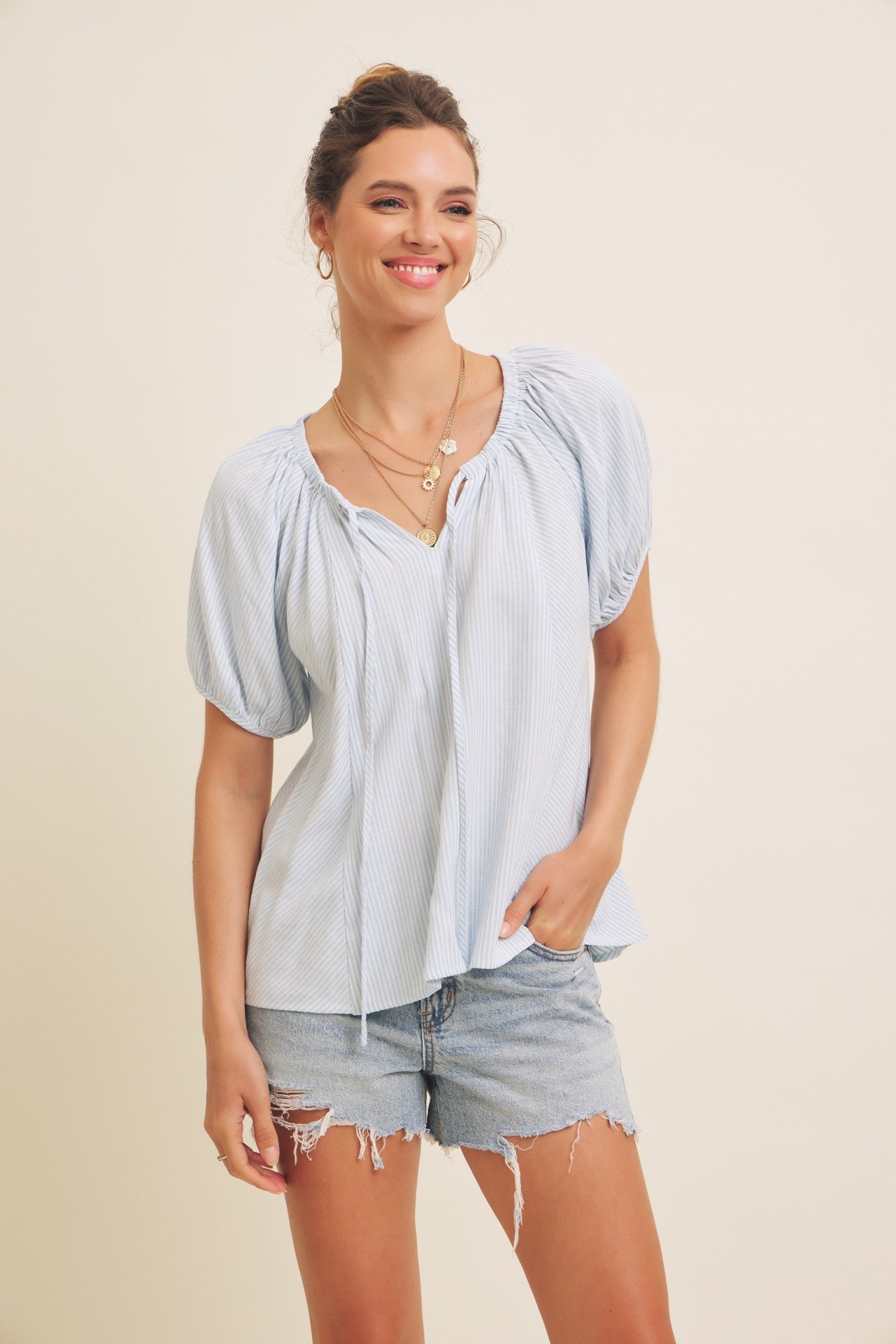Riviera Stripe Blouse