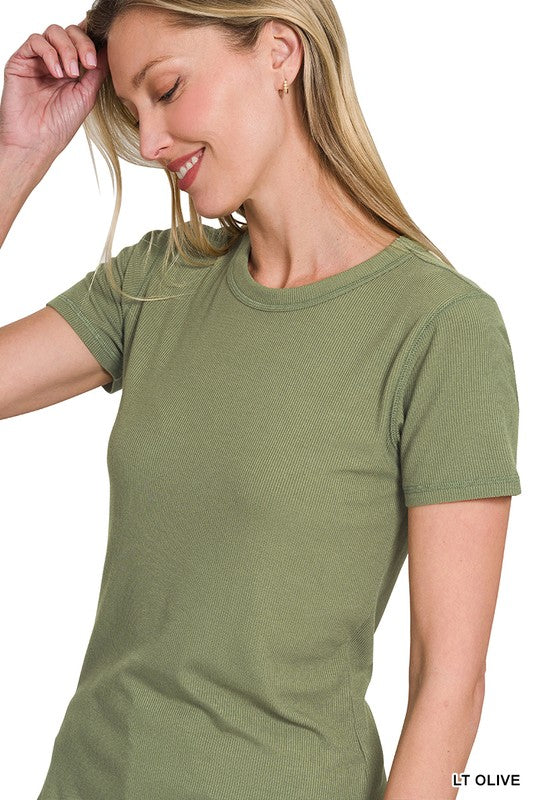Ribbed Tee