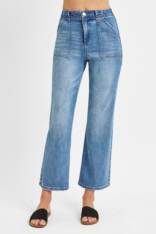 Patch Pocket Ankle Flare
