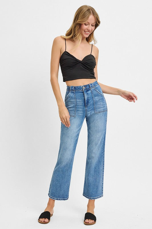 Patch Pocket Ankle Flare