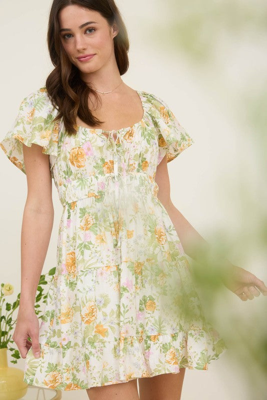 Floral Tiered Dress