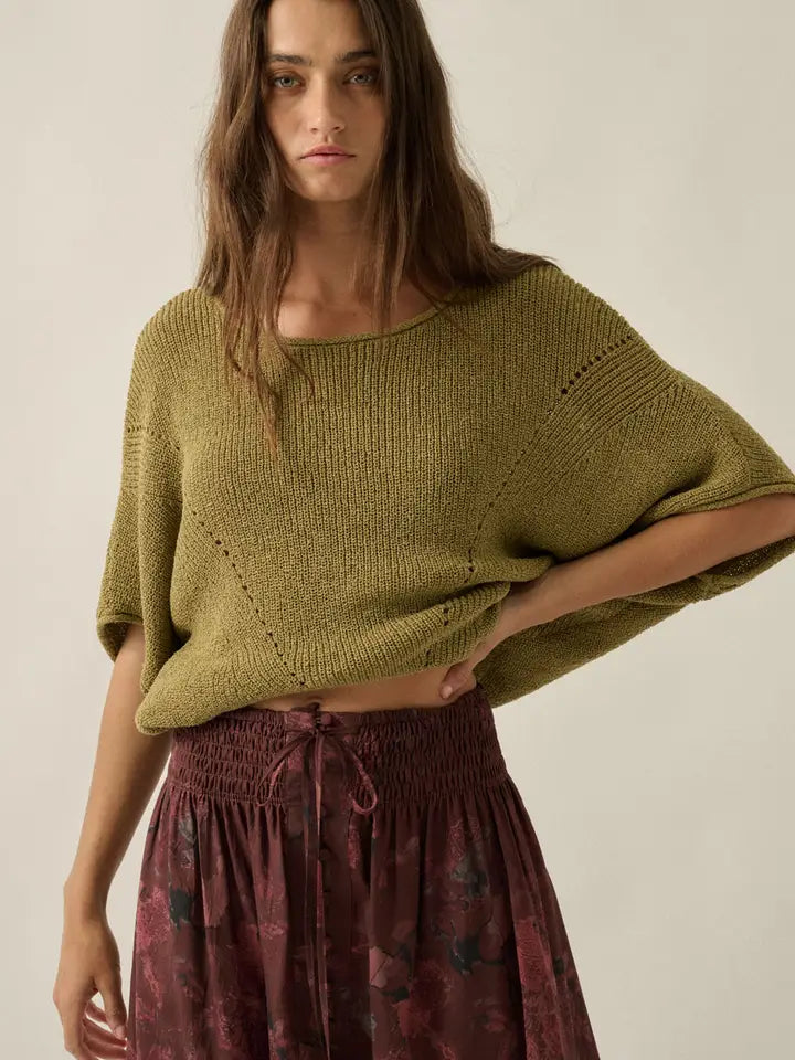 Pointelle Sweater