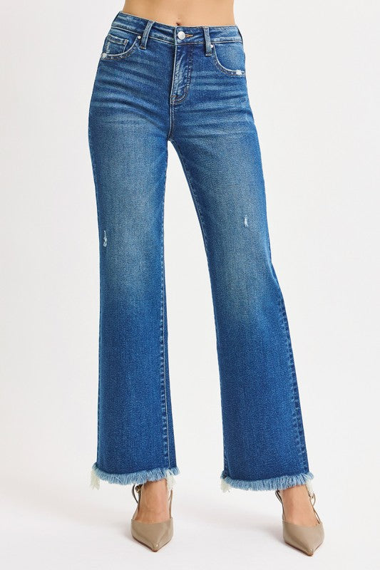 Brylnee MR Ankle Straight Jeans