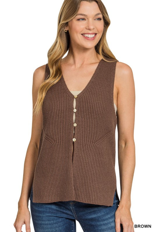 Mira Button Vest