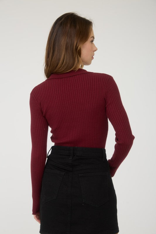 Retro Stallion Collared Knit