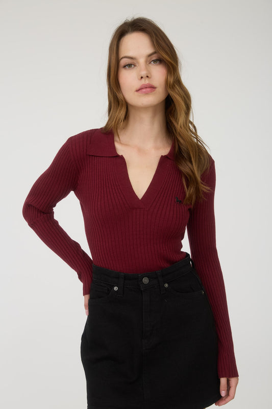 Retro Stallion Collared Knit