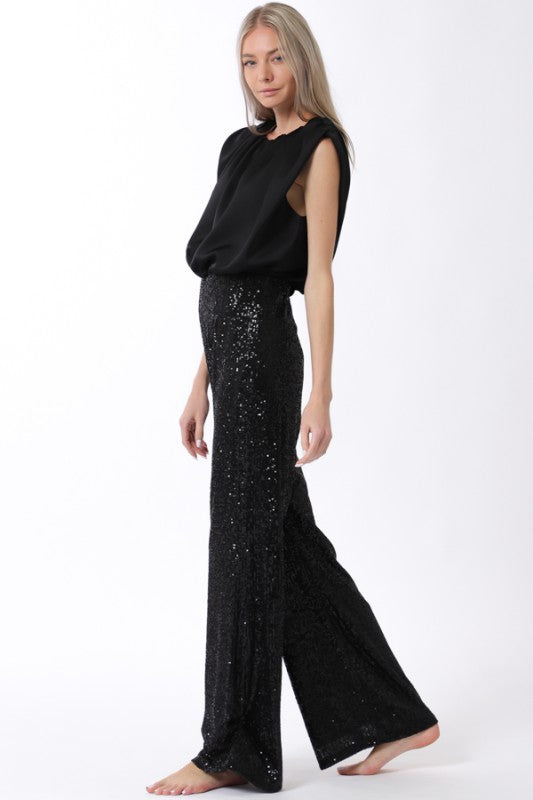 Midnight Sequin Jumpsuit