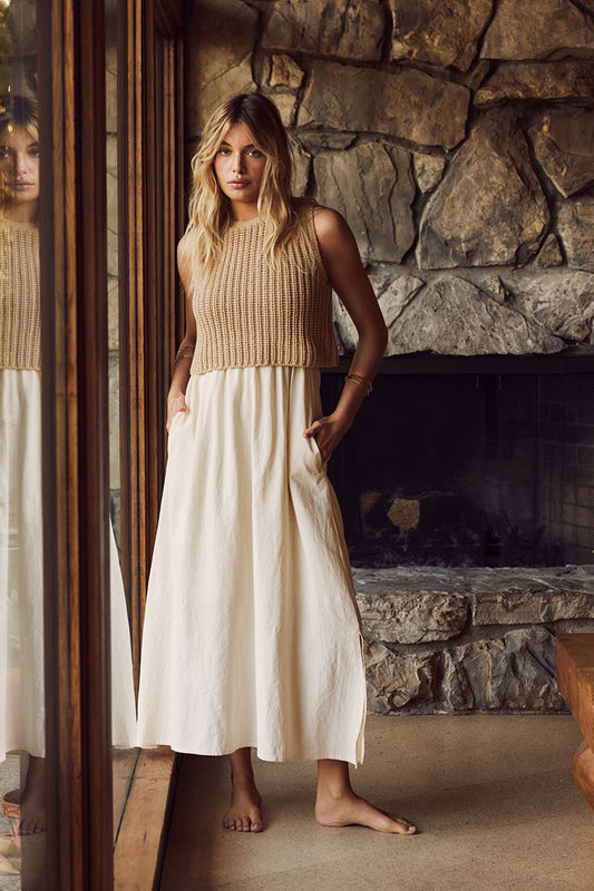 Twofer Midi Dress