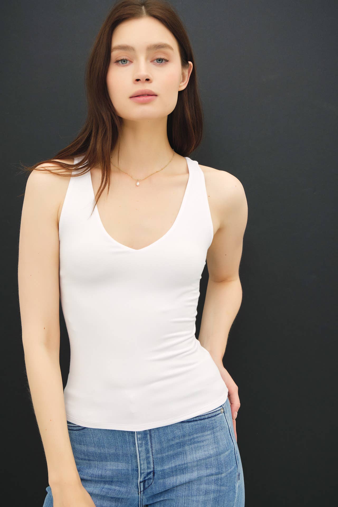 True V-neck Tank