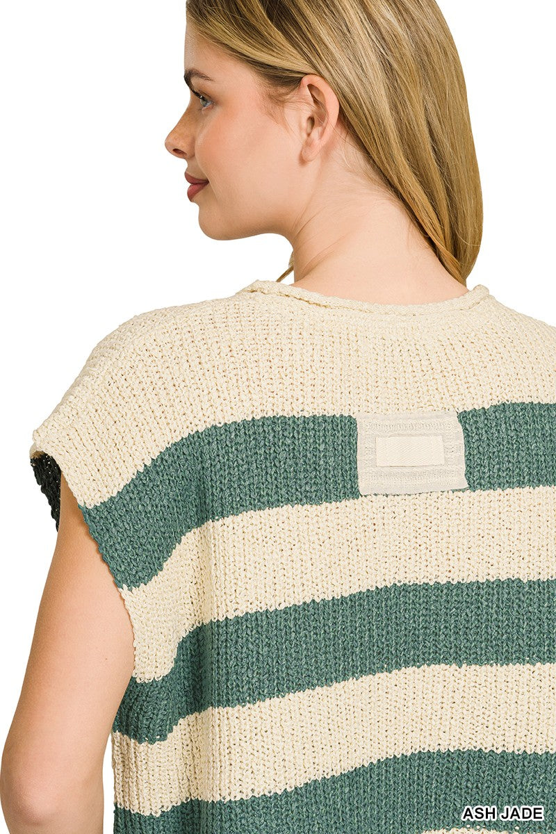 Split Neck Stripe