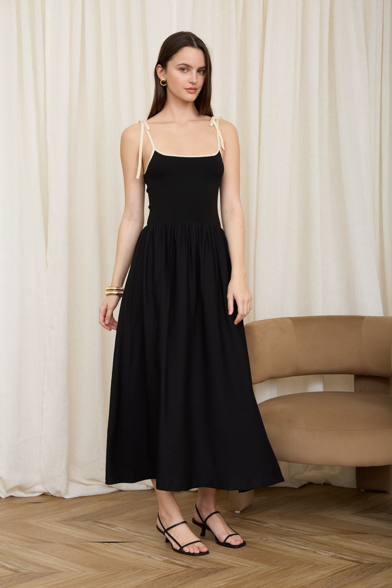Spaghetti Strap Midi Dress